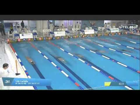 Finale dei 100 Farfalla Ragazzi Maschi  17 Memorial Chiara Giavi