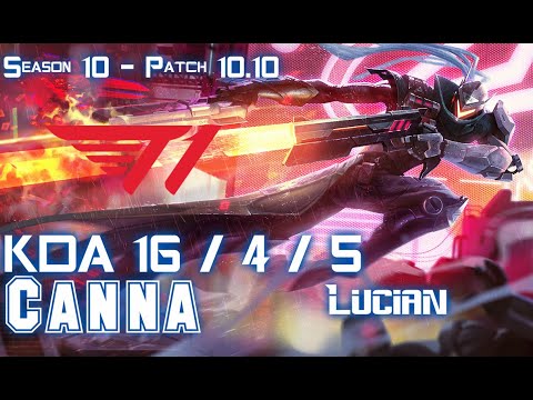 T1 Canna LUCIAN vs RENEKTON Top - Patch 10.10 KR Ranked