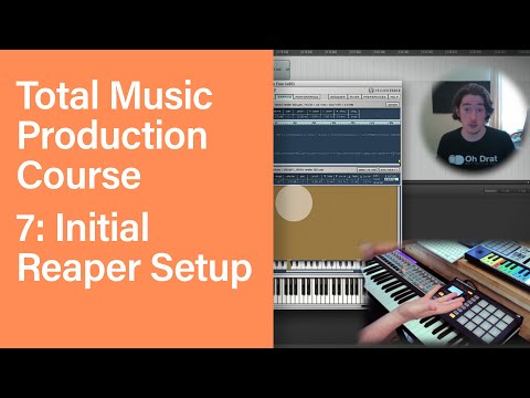 Total Music Production Course 07 63 Initial Reaper Setup