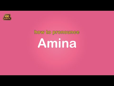 how to pronounce Amina 【Name】