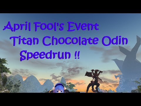 Onigiri-Us (Kano) April Fool's Event Titan Chocolate Odin Staff Solo Speedrun 8 Min[ 7min 53sec ]