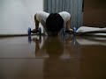 Reverse Grip 100 Push ups on the roller  逆手腕立て伏せ100回(ローラー握って)