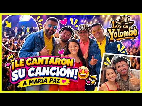 😱🎤 ¡MARÍA PAZ NO PODÍA CREERLO! LOS DE YOLOMBÓ LE CANTARON SU CANCIÓN FAVORITA ❤️🔥