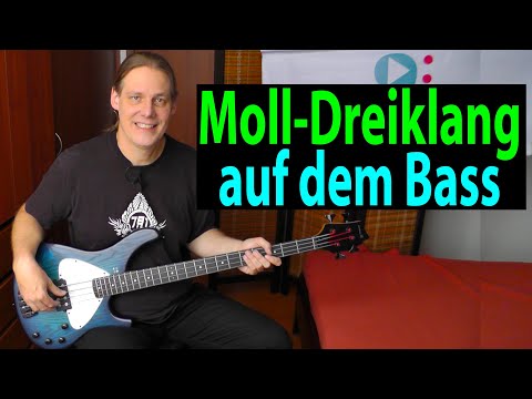 Moll-Dreiklang auf dem Bass spielen und verstehen, Anwendung in Basslinien