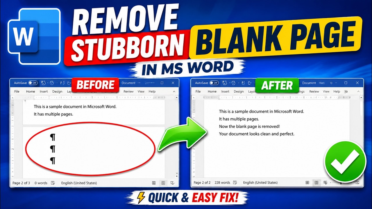 How to Find and Remove Hidden Page Breaks in Word (Shortcut to Delete All at Once)