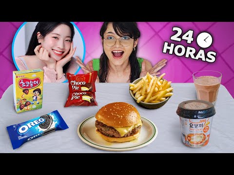 24 HORAS COMENDO AS COMIDAS FAVORITAS DA DAHYUN DO TWICE | Frost!