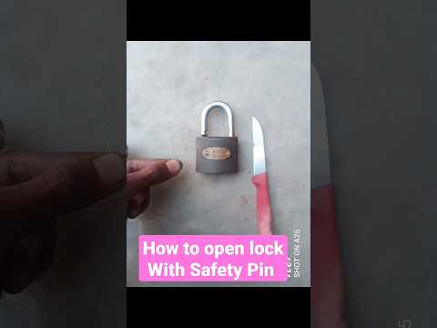 how to open lock Without of keys with knife #lock #lockpicking #shorts