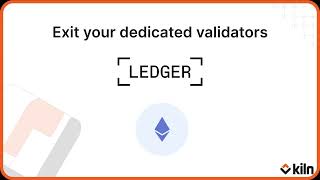 Ledger - Exit your dedicated validators