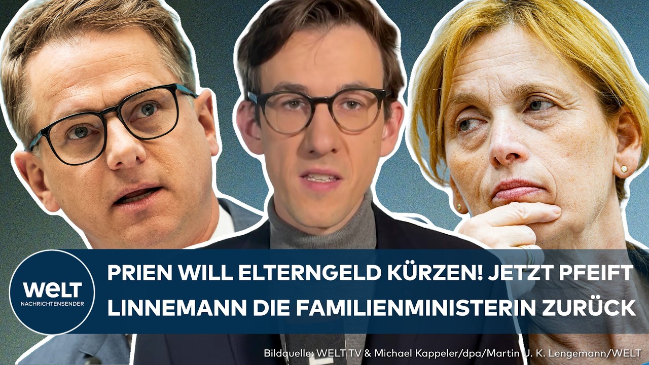 KRACH IN DER UNION: Prien liebäugelt mit Elterngeld-Kürzungen! Jetzt pfeift Linnemann sie zurück