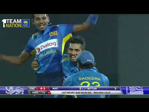 Sri Lanka beat England by 219 runs - 5th ODI Highlights