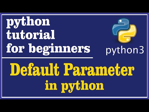 39 Default Parameter In Python