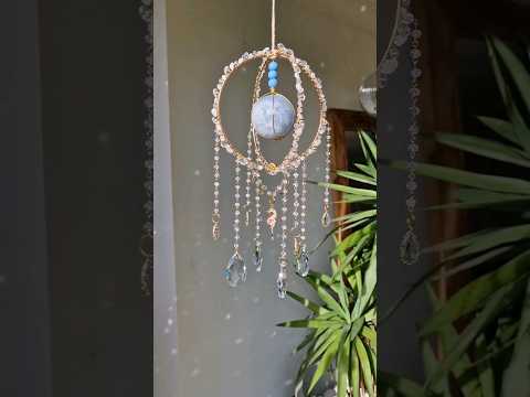 diy suncatcher tutorial ♥️  #suncatcher #crystal #diycrafts #diy