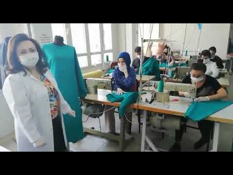 Karşıyaka Halk Eğitim'den cerrahi operasyon önlüğü…