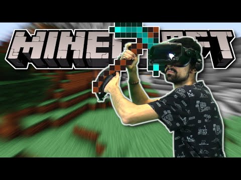 The first night in Minecraft, but it's VR
