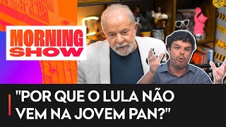 Lula participa de podcasts no mesmo horário da live semanal de Bolsonaro