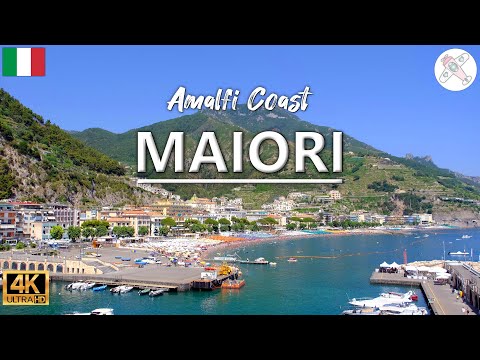 MAIORI │ ITALY. Day trip to charming Maiori, in the Amalfi Coast. Colorful 4K images.