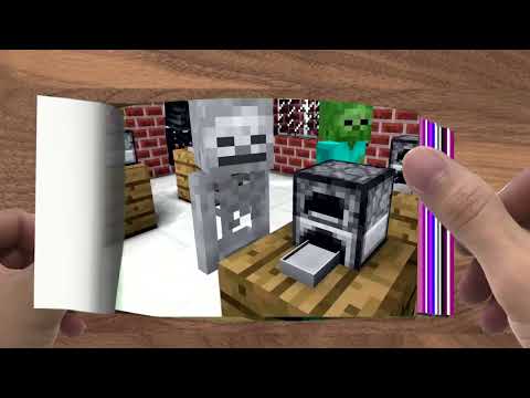 FLIPBOOK   Monster School  The Teacher Got Sick   Minecraft Animation001