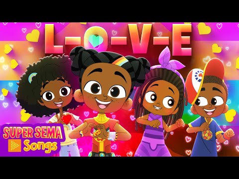 Love Chain Reaction 🎶 Super Sema 💕 Valentine's Day Songs for Kids