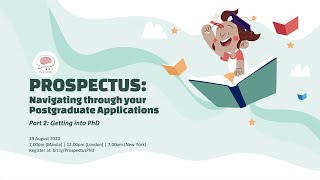 Prospectus: Navigating through your Postgraduate Applications (PhD)