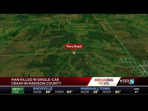 1 dead in crash in rural Madison County