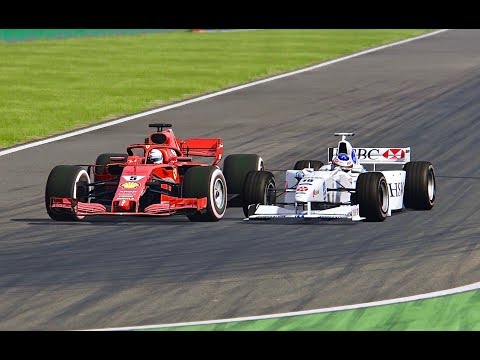 Ferrari F1 2018 vs Stewart F1 1998 - Monza