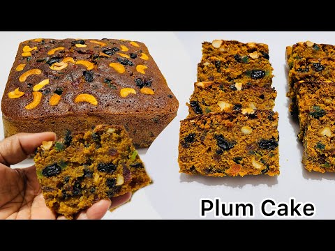 Bakery Style 1 Kg Moist & Rich Plum Cake Recipe with Tricks & Tips | Alcohol Free Plum Cake