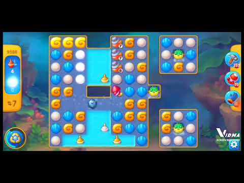 Fishdom. 9586 level no boosters and diamonds. 17 moves