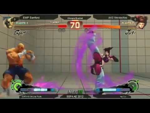 Sanford Kelly (Sagat) vs Weirdo Neo ( juri ) - NEC13 - SUPER STREET FIGHTER 4 AE Ver 2012