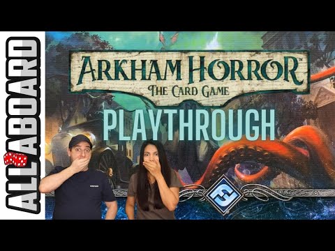 ARKHAM HORROR: THE CARD GAME | Board Game | 2-Player Playthrough | The Gathering