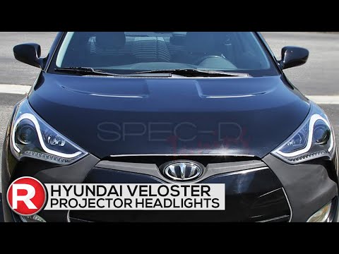 Hyundai Veloster Projector Headlights w/ Sequential Turn Signals (2012-2017) DIY How to Install