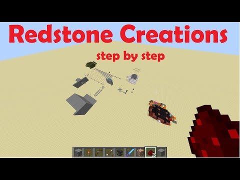 HenryTMC - HOW TO build 5 REDSTONE Creations in MINECRAFT - Step By Step