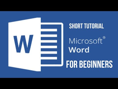 MS word for Beginners | Beginner's Guide to Microsoft Word