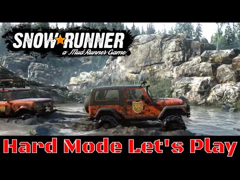 Snowrunner Hard Mode Let's Play | Recording Fail - Sorry for the quality | Episode 23