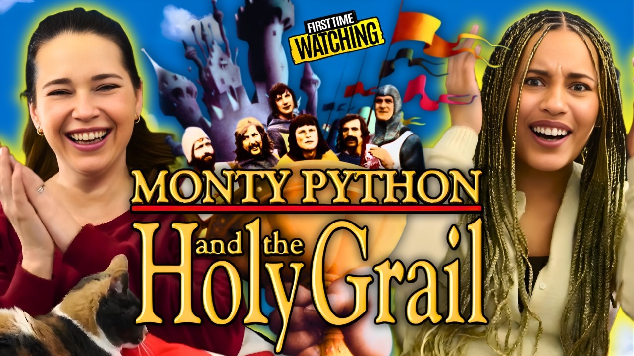 MONTY PYTHON AND THE HOLY GRAIL ! MOVIE REACTION | First Time Watching (1975) We're IN STITCHES !