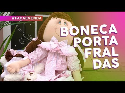 Boneca porta fraldas por Lia Toledo