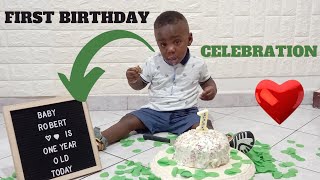 How to make healthy Smash cake at home||First birthday celebration|| JUST IN ONE CHANNEL||