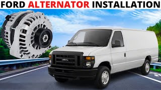 How To Replace Ford Econoline Alternator (Car Alternator Installation) E150/E250/E350/E450 - DIY
