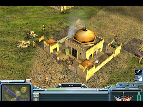 C&C: Zero Hour - USA Air Force Vs GLA Toxin (Skirmish & Medium)