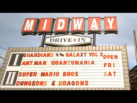 Midway Drive In Movie Theater #fpv #movie