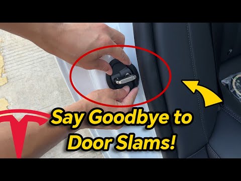Tesla Model 3/Y Noise Reduction Solution: Silicone Door Latch Covers (Easy Installation)