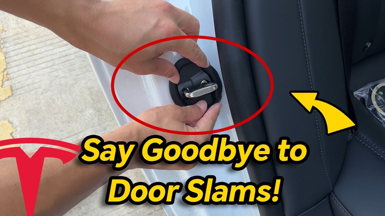 Tesla Model 3/Y Noise Reduction Solution: Silicone Door Latch Covers (Easy Installation)