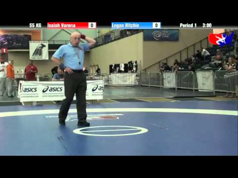 Isaiah Varona vs. Logan Ritchie at 2013 ASICS University Nationals - GR