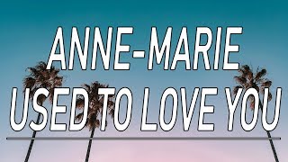 Used To Love You - Anne-Marie (Lyrics)