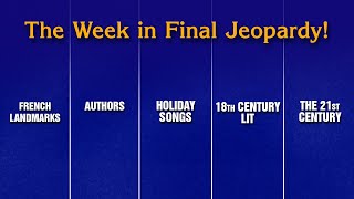A Week in Final Jeopardy!: 12/22/25-12/26/25 | JEOPARDY!
