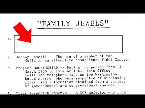 Das Dokument der CIA über fehlende Familienjuwelen
