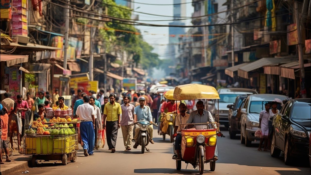 Immersive street-level walking tour through The REAL Mumbai, India, showcasing authentic urban landscapes, local architecture, and the vibrant atmosphere of the city's neighborhoods