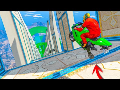 MEGA RAMP WITH FLAT WHEELS!!! 999.000% IMPOSSIBLE GTA V ONLINE