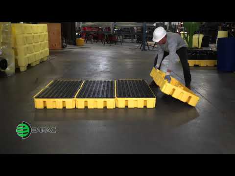 ENPAC Workstations - Contain Spills, Drips or Leaks from Drums and Pails ENPAC Workstat...