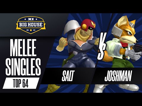 Salt (Captain Falcon) vs Joshman (Fox) - Melee Singles Top 64 - The Big House 11