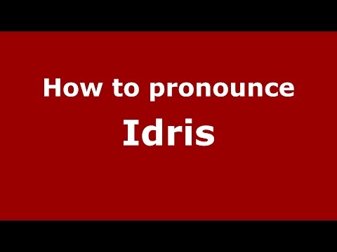 How to pronounce Idris (Telugu/Andhra Pradesh, India) - PronounceNames.com